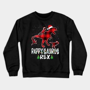 Pappy T Rex Matching Family Christmas Dinosaur Shirt Crewneck Sweatshirt